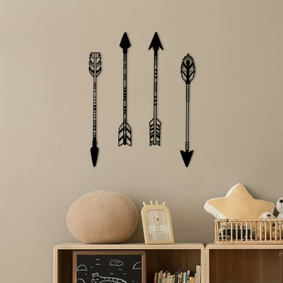 Mystical 4 Arrow: Black Metal Art for Enchanting Home Décor