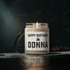 Happy Birthday Candle Template, Happy Birthday Custom Name, Candle Gift, Soy Candle 9oz CJ29