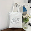Phoenix Feather: White Graphic Print Minimalist Durable Shopping Bag - A Stylish and Versatile Tote for All Your Needs