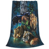 Animal Wild Collection - Soft Micro Fleece Animal Collection Blanket! - Perfect Gift for Bed, Couch, Sofa, Travel, Camping!