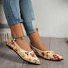 Stylish Slip-On Christmas Flat Shoes: Lightweight and Comfortable Women's Casual Pointed-Toe Footwear