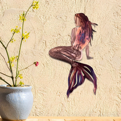 Mermaid Metal Art Wall Hanging: Exquisite Art Decoration for Indoor and Outdoor Spaces