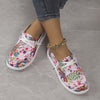 Wildly Chic: Women's Colorful Animal Pattern Loafers - Slip-On, Soft-Soled, Lightweight; Versatile Low-Top Canvas Shoes