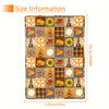 Autumn Plant Element Print Blanket: Cozy and Stylish Throw for Couch, Sofa, or Bed