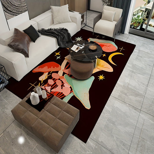 Ultimate Comfort Crystal Velvet Area Rug: Non-Slip, Stain Resistant, and Machine Washable for a Luxurious Living Space