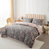 Floral Grace: 3-Piece Duvet Cover Set for Bedroom and Guest Room (1*Duvet Cover + 2*Pillowcases, Without Core)