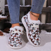 Winter Wonderland: Women's Christmas Dwarfs Print Snow Boots - Festive Style with Plush Comfort for Winter Adventures