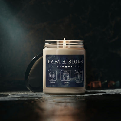 Love Earth Signs Of Zodiac, Earth Signs Candle Template, Zodiac Candle Gift, Soy Candle 9oz CJ42-1