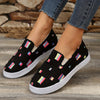 Versatile Daily Comfy Shoes: Women's Plaid Pattern Canvas Slip-Ons - Lightweight and Flat Casual Shoes