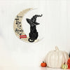 This Halloween season, add a touch of playfulness to your decor with our Metal Art Moon Cat Wall Decor. This modern, whimsical accent will be the perfect addition to any kids' room, kindergarten, or Halloween party. Crafted from metal, this moon cat design is sure to liven up any space!