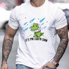 It's My Lucky Day: Cute Dinosaur Tee - Men's Casual Crew Neck T-Shirt for a Stylish Summer Look