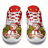 Festive Christmas Snowman and Lantern Pattern Women's Sneakers: Comfortable, Soft, and Stylish for Outdoor Adventures