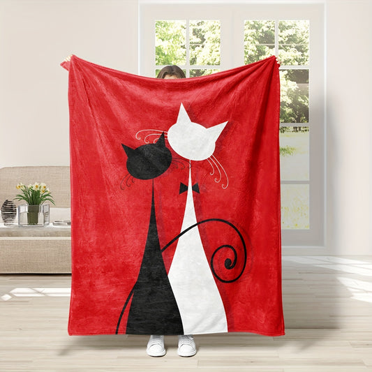 Our Flannel Cat Digital Print Blanket Shawl is made from 100% Microfiber that is cozy and lightweight. Perfect for anywhere from the bedroom to the office to traveling, this shawl adds a unique, eye-catching piece to any room. Enjoy the extraordinary comfort of this high-quality shawl.