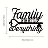'Family is the Key to Everything' Metal Art: A Perfect Housewarming Gift and Stylish Wall Decor for Your Steel Home