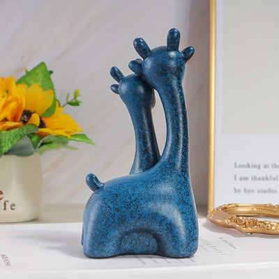 Modern Abstract Deer Couple Sculpture: Perfect Valentine's Day Gift for Room and Porch Decoration