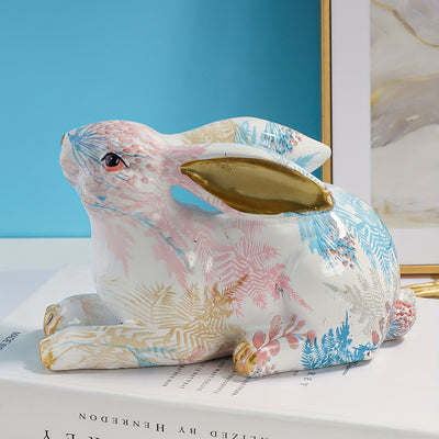 Whimsical Bunny Crafts: Charming Room Figurine for Modern Home Decor and Creative Living