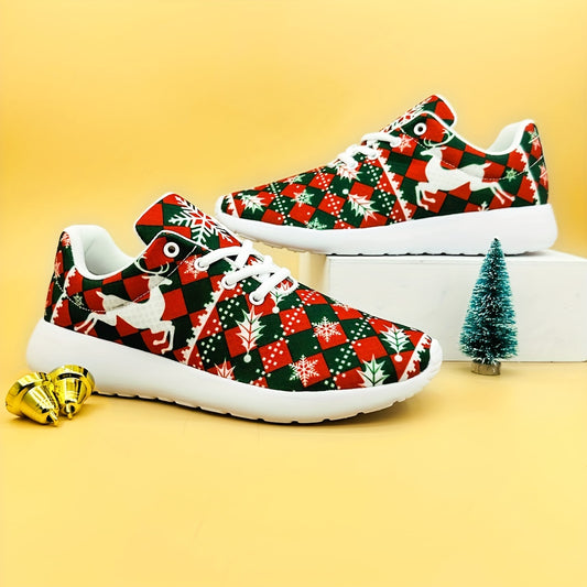 Celebrate the holiday season in style with our Christmas Plaid Print Lightweight Comfortable Running Shoes. The breathable, lightweight design ensures you stay comfortable and cool all day long. You'll love the stylish plaid design that will make you the talk of the town.