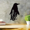 Pristine Penguin Delight: Exquisite Metal Wall Art for Elegant Home Decor and Memorable Gifting Experience