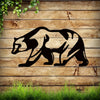 Wildlife Spirit: Metal Bear Wall Art for Office and Home Decor