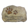 Forever in Our Hearts: Engraved Pet Tombstone - A Creative Memorial Stone for Dogs in Your Garden - Personalized Gifts