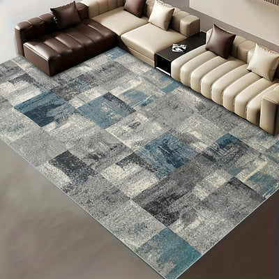 Ultra Fluffy Dove Velvet Area Rug: Non-Slip Vintage Abstract Pattern Carpet for Home Décor and Office Supplies