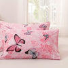 Fluttering Elegance: 3-Piece Butterfly Flower Print Duvet Cover Set - Transform Your Bedroom into a Stylish Oasis