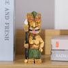 Fierce Fire Tribesman: Exquisite Resin Ornaments for Home Decor with Gothic Twist