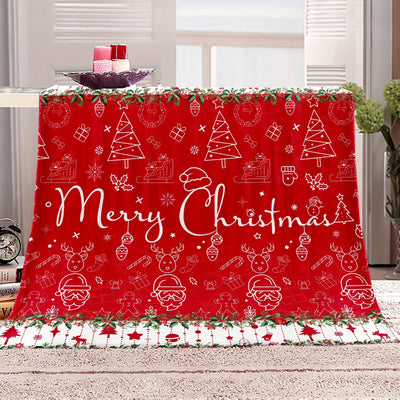 Cozy Up with our Christmas Themed Blanket: The Perfect Multi-Purpose Gift for All Seasons