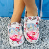 Winter Wonderland Cartoon Loafers: Stylish and Comfortable Slip-On Canvas Shoes for Women