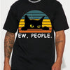 Black Cat Print T-Shirt: Hip Hop Style Tees for a Trendy Summer Holiday Gift