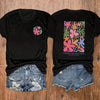 Floral Magic: Women's Plus Size Casual T-Shirt - Stylish, Comfortable, and Perfect for Everyday Wear