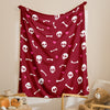 This cozy Halloween cartoon skull throw blanket is the perfect blend of spooky fun and comfort. It features a festive design of skulls and pumpkins for added appeal. Perfect for kids and adults alike, it is an ideal addition to any home during the Halloween season.