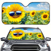 This sun shade is an easy way to protect your vehicle from the sun's damaging UV rays. The sunflower design is foldable for easy storage and offers superior sun protection, while helping keep your car cool while parked. Enjoy the best of both worlds with superior UV protection and a stylish sunflower design.