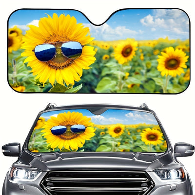 This sun shade is an easy way to protect your vehicle from the sun's damaging UV rays. The sunflower design is foldable for easy storage and offers superior sun protection, while helping keep your car cool while parked. Enjoy the best of both worlds with superior UV protection and a stylish sunflower design.