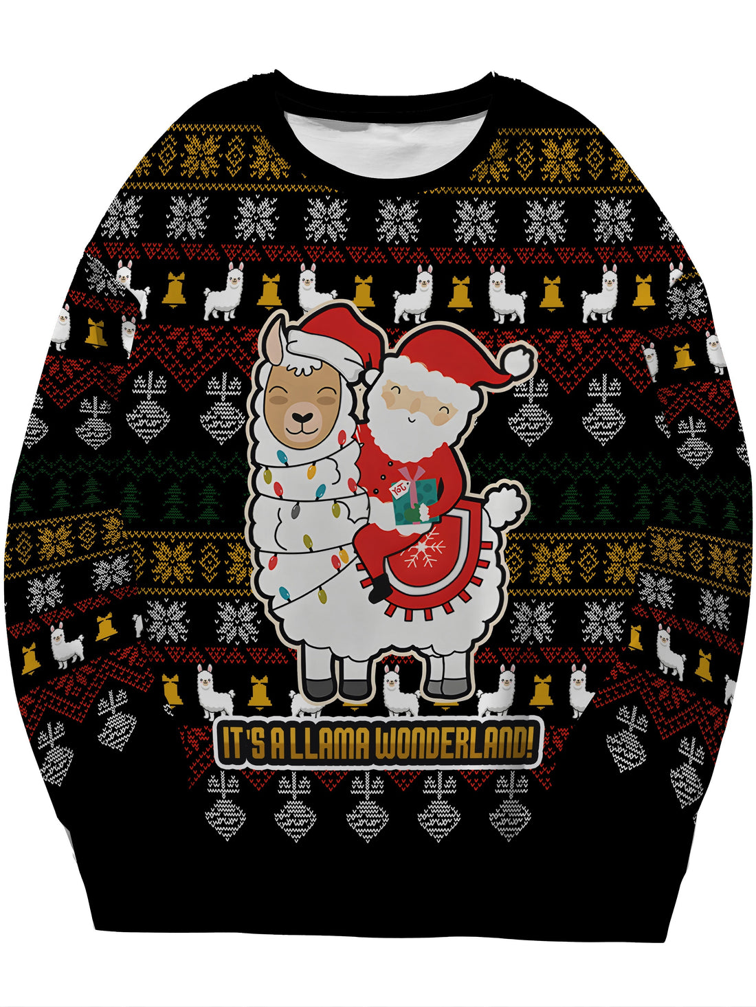 Celebrate the winter season in style and comfort with our Festive Alpaca Santa Printed Pullover. Its cozy material and stylish print make it the perfect essential for any winter celebration. Stay warm and festive with this must-have pullover.