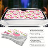 Strawberry Dreams: Foldable Strawberry Print Car Windshield Sunshade for Ultimate Sun Protection