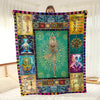 Life Tree Mandala Print Blanket: Embrace Boho Style with this Soft and Warm Flannel Throw Blanket for Ultimate Comfort at Home, Office, Camping, and Travel. Perfect Multi-Purpose Gift for All Seasons!