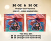 20 oz & 30 oz Skinny Tumbler Sublimation Designs, American Dog American Flag Lover Bull Dog Tumbler - PNG Digital Download