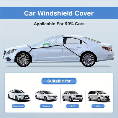 Ultimate Car Front Windshield Cover: Sunshade, Snow Blocking, and Heat Insulation – The Essential Car Sunscreen and Sunshade Curtain