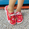 Womens Fashion Christmas Pattern Sneakers: Casual and Festive Low-Top Canvas Shoes for Outdoor Style