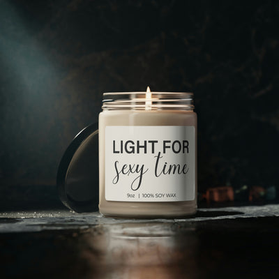 Sexy Candle Template, Light For Sexy Time, Valentine Candle Gift, Soy Candle 9oz CJ31