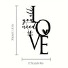 This metal wall art décor featuring the phrase "All You Need is Love" is the perfect gift for Valentine's Day. With its sleek design and heartfelt message, it will add a touch of love and romance to any room. Show your love and affection with this meaningful and stylish piece of decor.