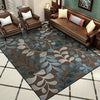 Leafy Elegance: Minimalist Household Carpet with Leaf Patterns for a Stylish Living Space