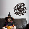 Hauntingly Elegant: Skeleton Cobweb Metal Wall Art for Spooky Halloween Decor