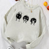 Cozy and Cute: Cartoon Character Print Pullover Sweatshirt for Fall/Winter Women's Fashion