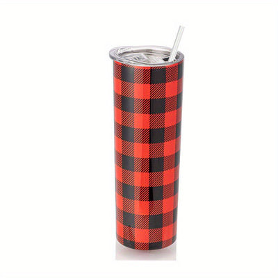 20oz Double Layer Stainless Steel Travel Tumbler with Straw and Lid: The Perfect Beverage Companion for Women and Men