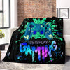 Ultimate Gaming Comfort: Flannel Gaming Bedding and Throw Blanket for Couch and Sofa