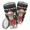 Festive 20oz Stainless Steel Christmas Tumbler - Funny Double Wall Insulated Travel Mug for Holiday Gift-Giving