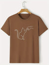 Comfortable and Stylish Men's Cat Round-Neck T-Shirts - Perfect for Casual Summer Attire