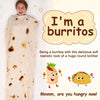 This Burritos Tortillas Blanket is double sided and made with realistic food graphics. Soft and lightweight, it's an ideal way to bring fun and warmth to any room. Enjoy a giant tortilla print and be ready to cuddle up with its funny design.